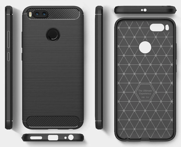 Чехол Carbon Fiber для Xiaomi MIA1 MI5X Черный – фото, отзывы