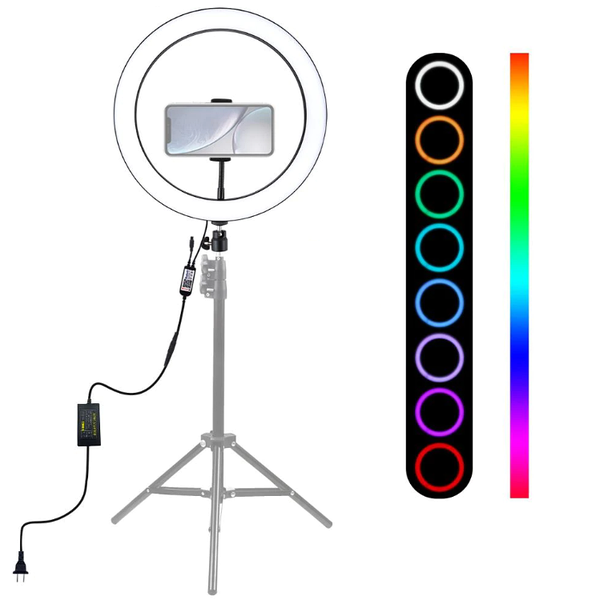 Кольцевая лампа LED RING MJ20-0 RGB для TIKTOK 20 см (SVT-99994147) - изображение 4