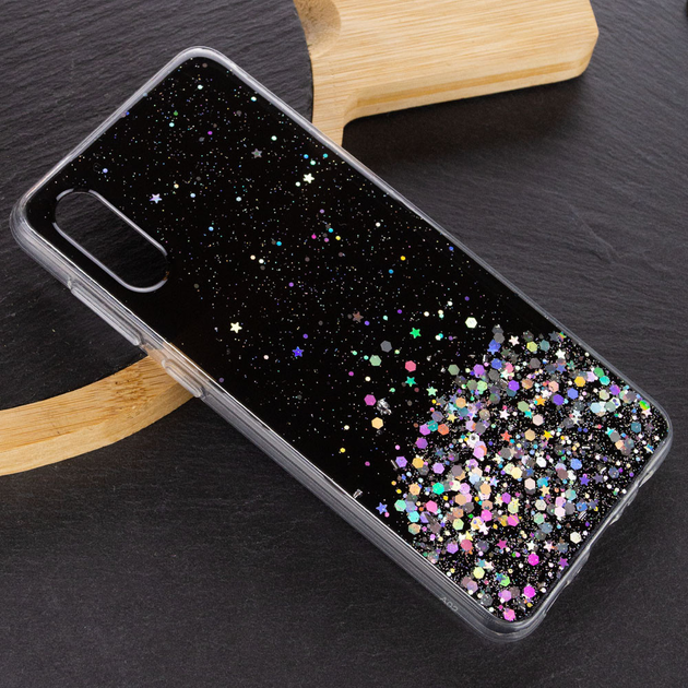TPU чехол Epik Star Glitter для Samsung Galaxy A02 Черный (43283 ...