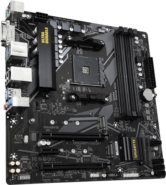 Płyta główna Gigabyte B550M DS3H (rev. 1.0) (sAM4, AMD B550, PCI-Ex16) - obraz 3