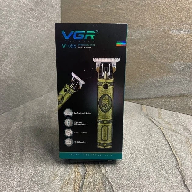 Машинка для стрижки VGR V-085 Профессиональная Аккумуляторная Бронзовый - изображение 6