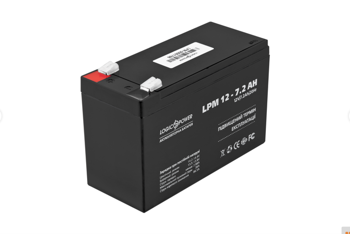 Аккумуляторная батарея LogicPower 12 В - 7.2 Ач LPM гелевая AGM ...