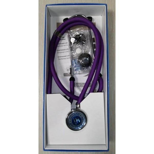 Стетоскоп Раппапорта LD Special 56 см Little Doctor фіолетовий - зображення 2