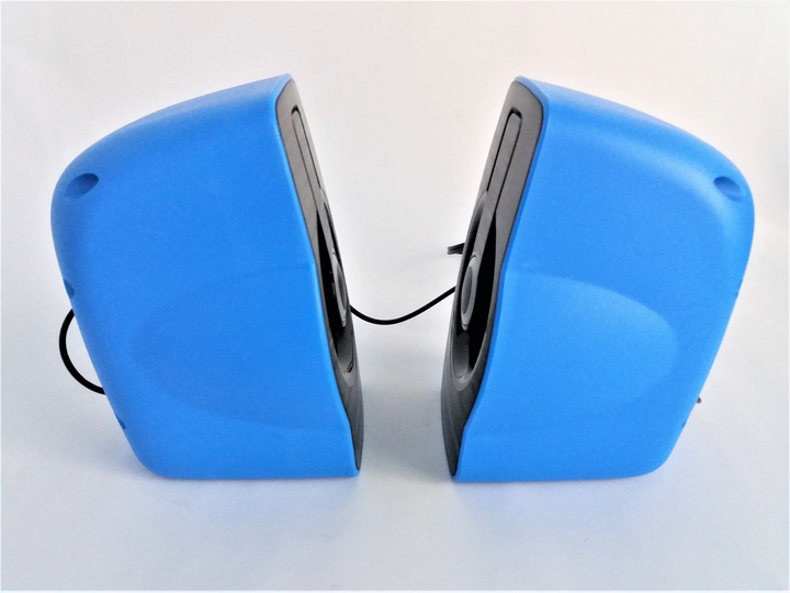 Комп'ютерні колонки USB F&T FT185 з переливчастим підсвічуванням Сині - зображення 2