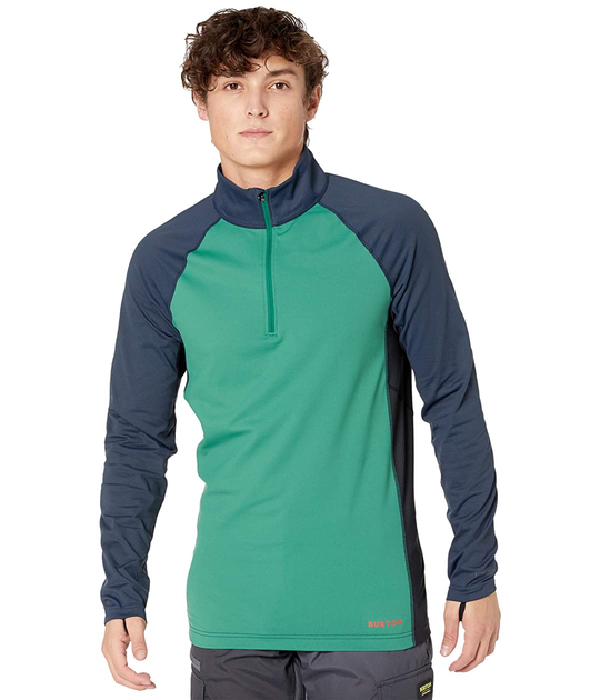 Burton Heavyweight X Base Layer 1 4 Zip Antique Green