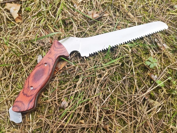 Туристический набор 4в1 / 4 лезвия: охотничий нож кинжал пила топор - изображение 2