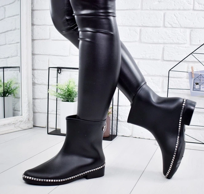 Женские Сапоги резиновые Class Shoes р.38 (24 см) Черные 00409