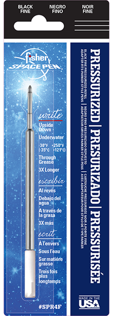 Стрижень кульковий Fisher Space Pen тонкий чорний - Фото 2 Стрижень кульковий Fisher Space Pen тонкий чорний - зображення 2
