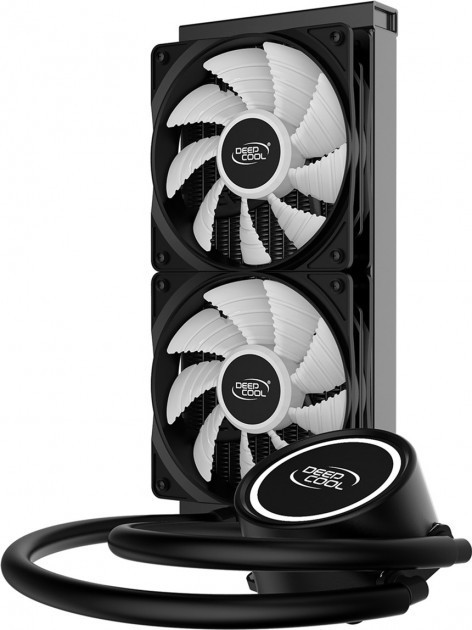 Система жидкостного охлаждения DeepCool GAMMAXX L240 T WHITE - изображение 3