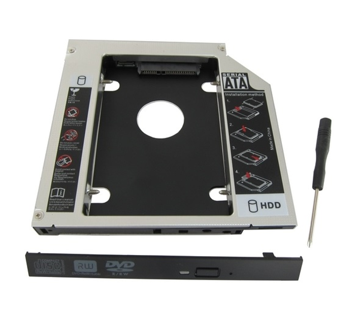 Адаптер для ноутбука DVD > HDD(SSD), 12.7 mm