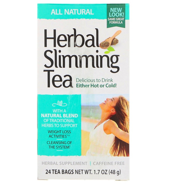 Чай 21st Century Herbal Slimming Tea 24 пакети Натуральний - зображення 1