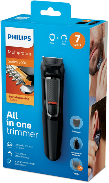 Універсальний тример PHILIPS MG3720/15 серії 3000 (7-в-1) - зображення 11