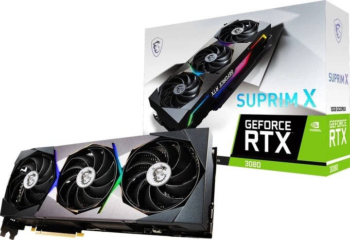 Відеокарта MSI PCI-Ex GeForce RTX 3080 Suprim X 10GB GDDR6X