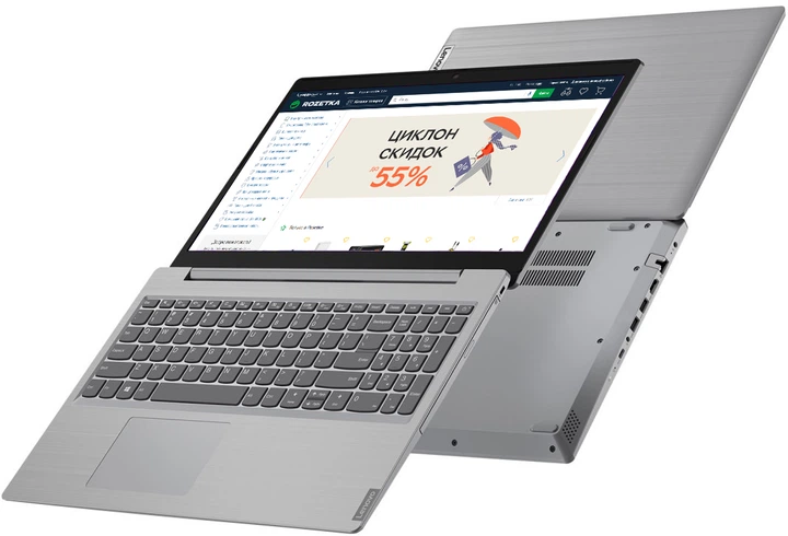 Ноутбук Lenovo IdeaPad L3 15IML05 (81Y300QYRA) Platinum Grey
