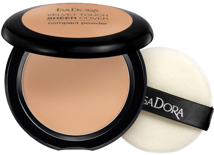 Акція на Пудра для обличчя Isadora Velvet Touch Sheer Cover Compact Powder 47 warm tan 10 г від Rozetka