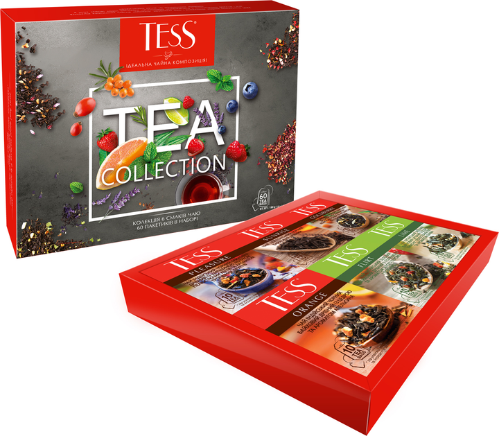 Чай пакетированный TESS Collection Набор ассорти 6 видов по 10 ...