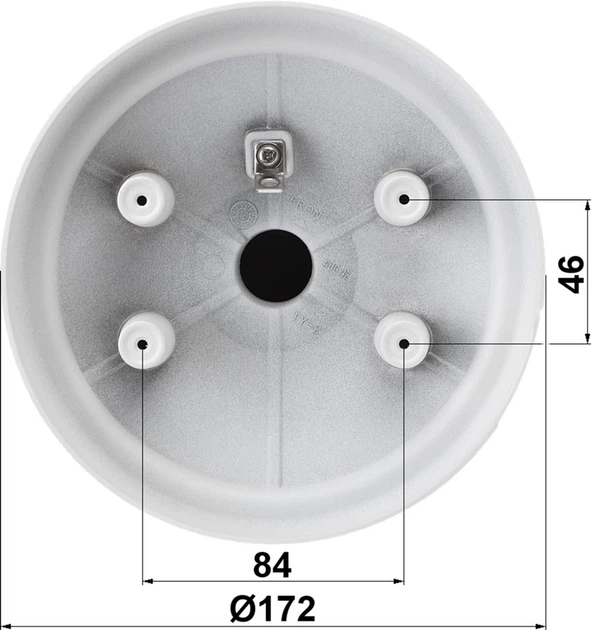 Uchwyt ścienny Hikvision PTZ Camera White (DS-1605ZJ) - obraz 3