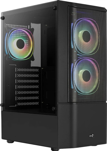 Obudowa Aerocool Quantum Mesh v3 Midi-Tower RGB TG Black (ACCM-PV31133.11) - obraz 2