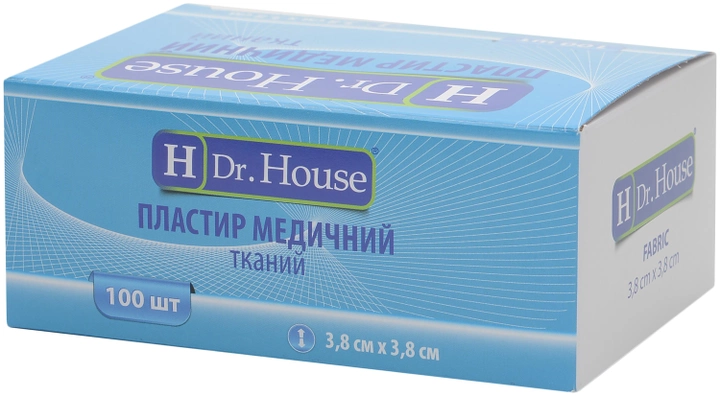 Пластир медичний тканинний H Dr. House 3.8 см х 3.8 см (5060384392141) - зображення 2