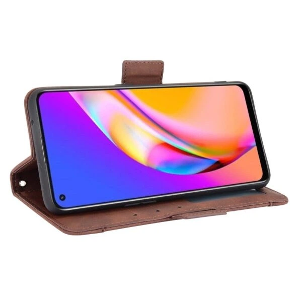 Чохол Deexe Wallet Stand для OPPO Reno 5 Lite - Brown - зображення 4