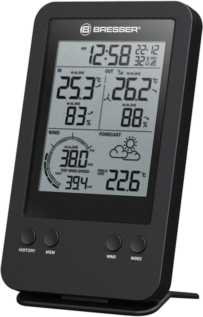 Метеостанция Bresser Wind Gauge 3-in-1 Profi Black - изображение 3