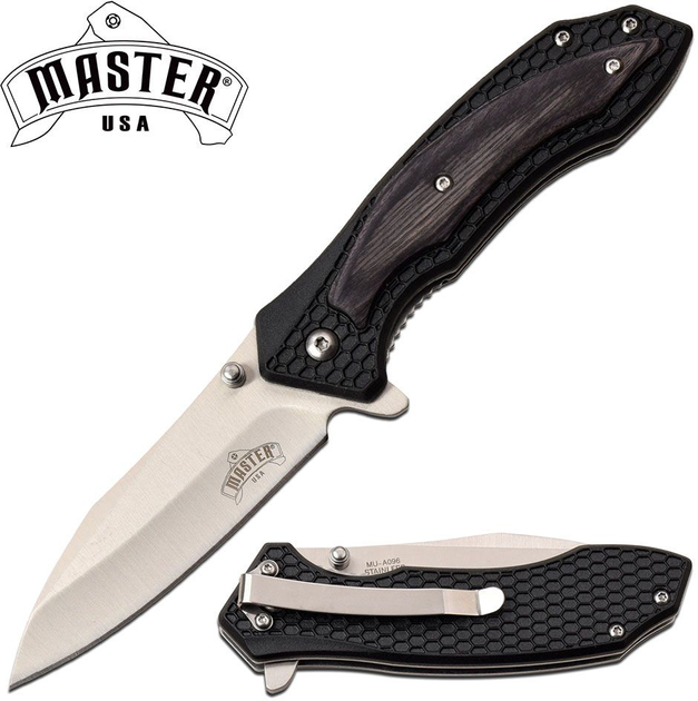 Нож Master USA MU-A096GY Черный - изображение 2