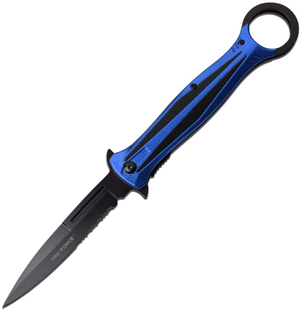 Нож Tac-Force TF-986BL Черно-синий - изображение 1