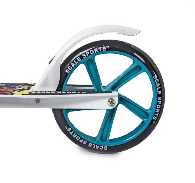 САМОКАТ складной SCALE SPORTS SS-15 двухколесный с амортизатором Бирюзовый 7+ - изображение 10