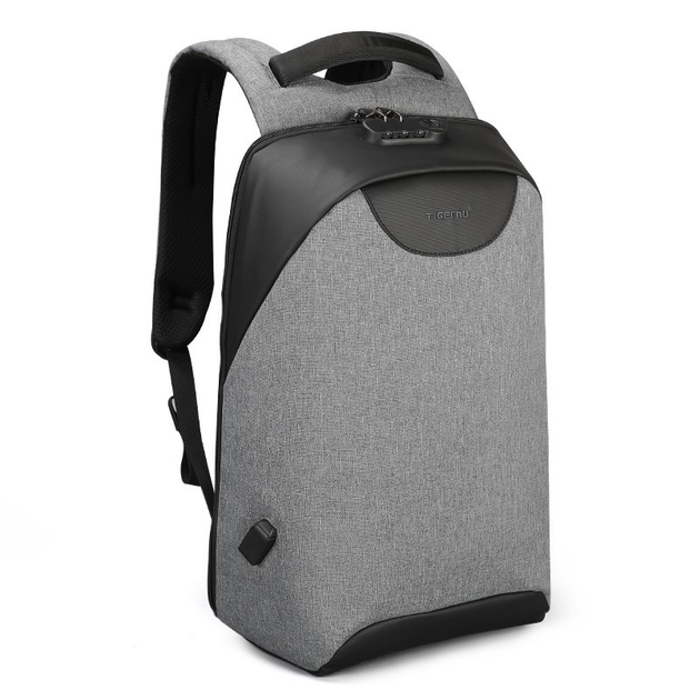 Рюкзак городской антивор Tigernu T-B3611 для ноутбука 15.6" с USB объем ...