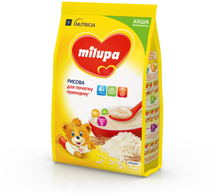Безмолочна каша Milupa Рисова 170 г (5900852930058) - зображення 5