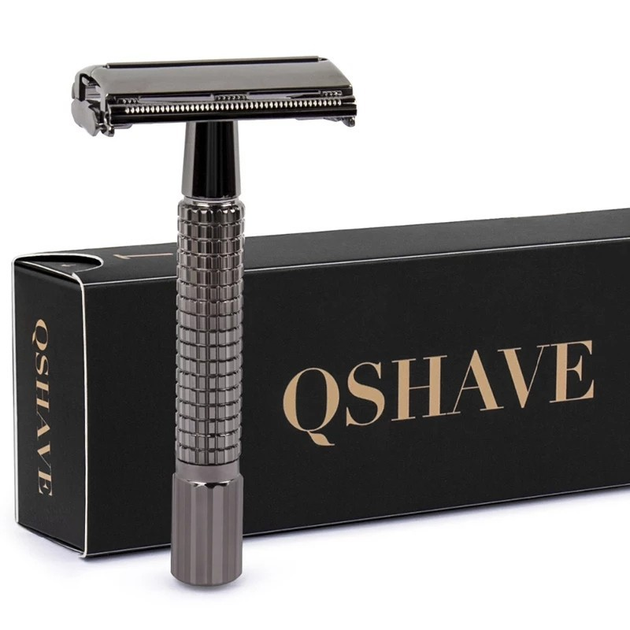 Классический станок-бабочка для бритья QSHAVE RD 269 глянцево-черный от ...