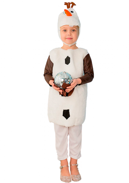 Костюм Олаф из Холодного сердца 3 года (98 см) 7027-white белый цвет - изображение 2