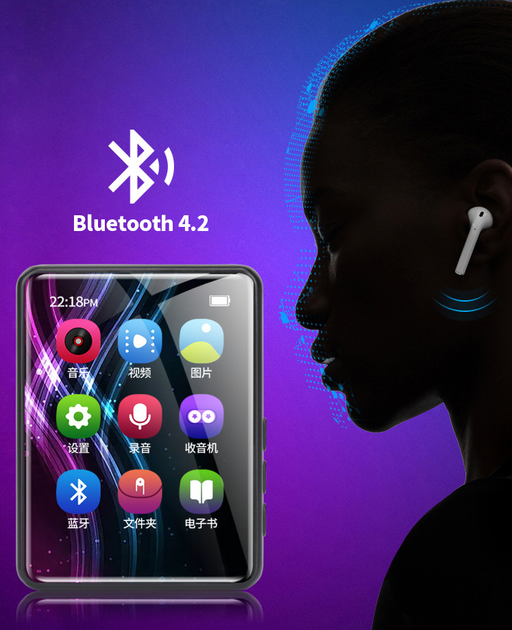 MP3 плеер JNN X6 Max Bluetooth Hi-Fi 4Gb с внешним динамиком - изображение 4