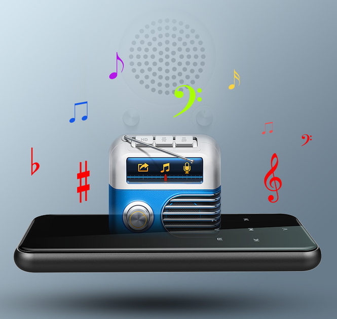 MP3 плеер JNN M15 Max Original Bluetooth Hi-Fi 8Gb с внешним динамиком - изображение 4