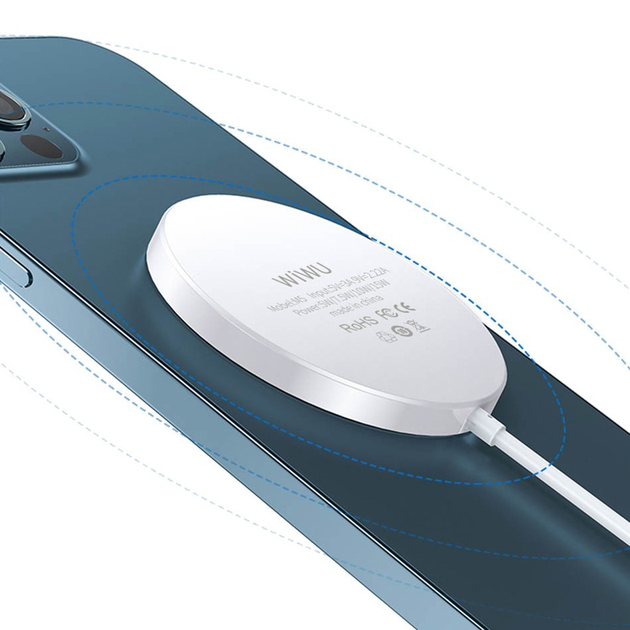 Магнитная беспроводная зарядка для Apple iPhone 12 серии WIWU Charger ...