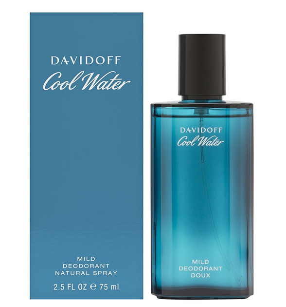 davidoff cool water mild deodorant natural spray 75ml