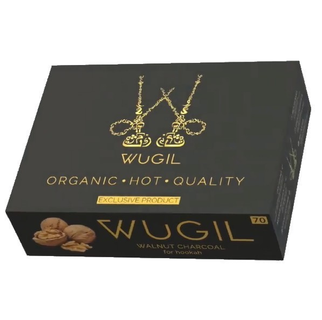 Вугілля для кальяну WUGIL gold з горіхової шкаралупи 1,1 кг - зображення 1