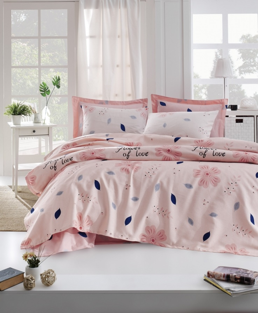 Покрывало-пике Lotus Home Perfect Flowers Розовое 160х235 (svt ...
