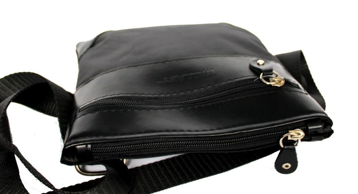 Сумка чоловіча компактна Wallaby чорна 264 - Фото 6 Сумка чоловіча компактна Wallaby чорна 264 - зображення 6