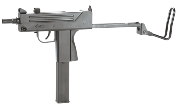 Пневматический пистолет KWC Mini Uzi KM-55 HN Мини Узи пластик газобаллонный CO2 120 м/с - изображение 2