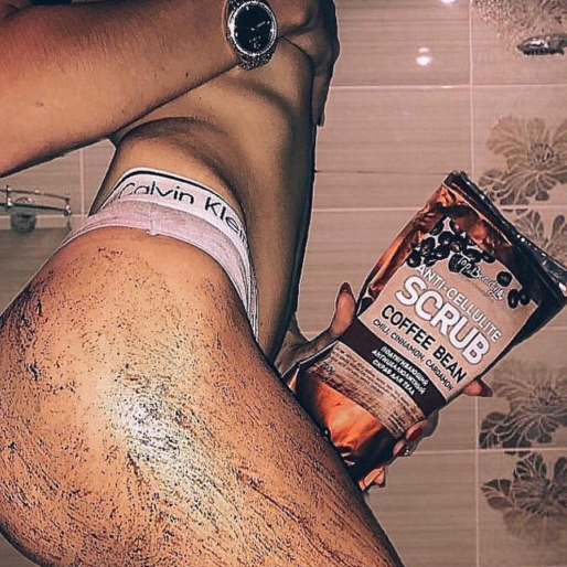 Подтягивающий антицеллюлитный скраб Top Beauty Scrub Anti cellulite для тела на основе кофе 200г - изображение 2