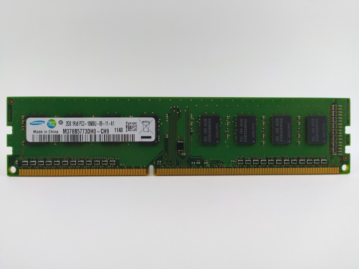 Оперативная память Samsung DDR3 2Gb 1333MHz PC3-10600U (M378B5773DH0-CH9) 4603 Б/У - зображення 1