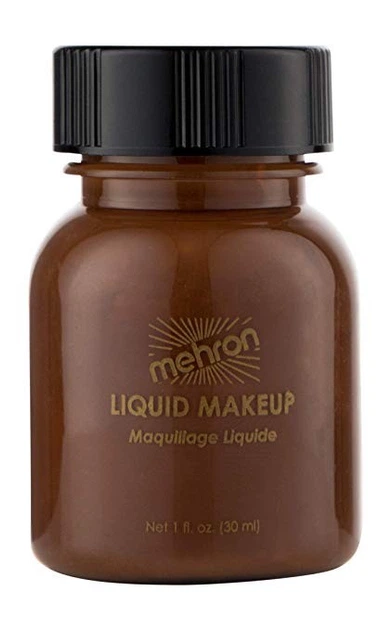 MEHRON Жидкий грим Liquid Makeup, Sable Brown (Коричневый), 30 мл - Фото 1 MEHRON Жидкий грим Liquid Makeup, Sable Brown (Коричневый), 30 мл - изображение 1