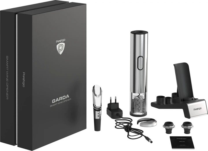 Korkociąg elektryczny do wina Prestigio Garda Silver (PWO105SL) - obraz 2