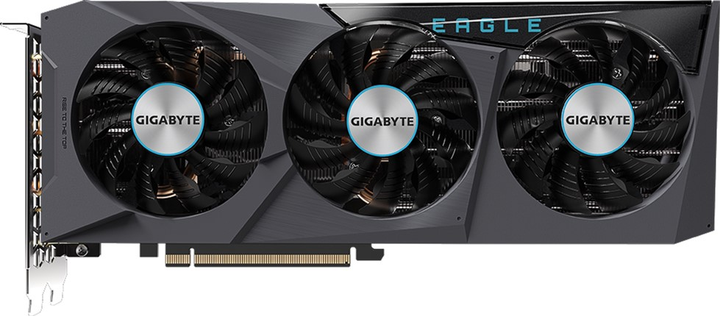 Відеокарта Gigabyte PCI-Ex GeForce RTX 3070 Eagle 8 GB GDDR6 (256 bit) (1725/14000) (2 х HDMI, 2 x DisplayPort) LHR (GV-N3070EAGLE-8GD v2.0) - зображення 1
