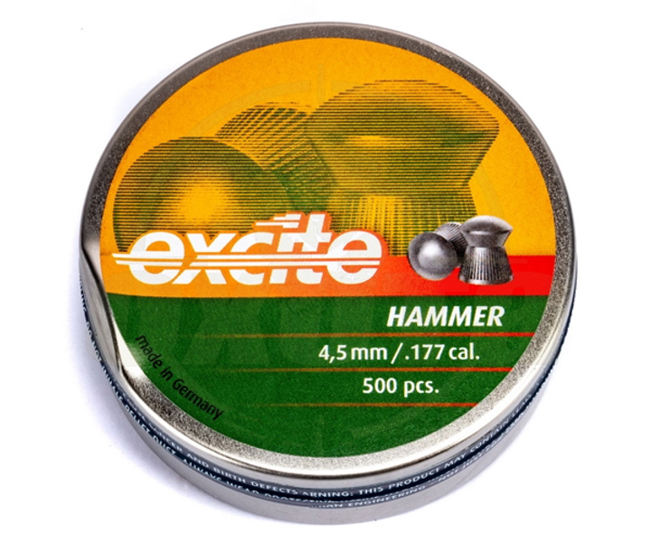 Кулі пневматичні (для воздушки) 4,5 мм 0,51 г (500шт) H&N Excite Hammer. 14530297 - зображення 2