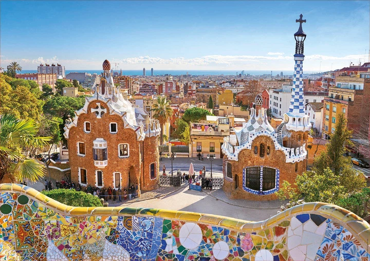 Układanka Educa Barcelona. Park Güell 1000 sztuk (17966) - obraz 2