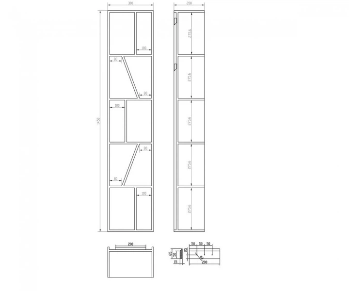 Открытый пенал Volle SOLID SURFACE 18-40-427 - изображение 2
