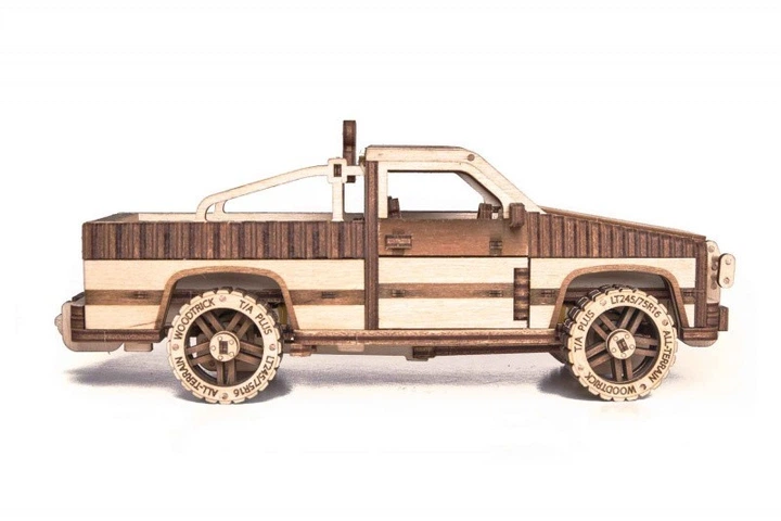 Механический 3D пазл Wood Trick Пикап WT-1500 (278 деталей) - изображение 5