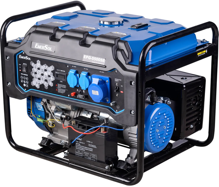 Генератор бензиновий EnerSol EPG-5500SE 5/5.5 кВт електричний пуск AVR - зображення 2